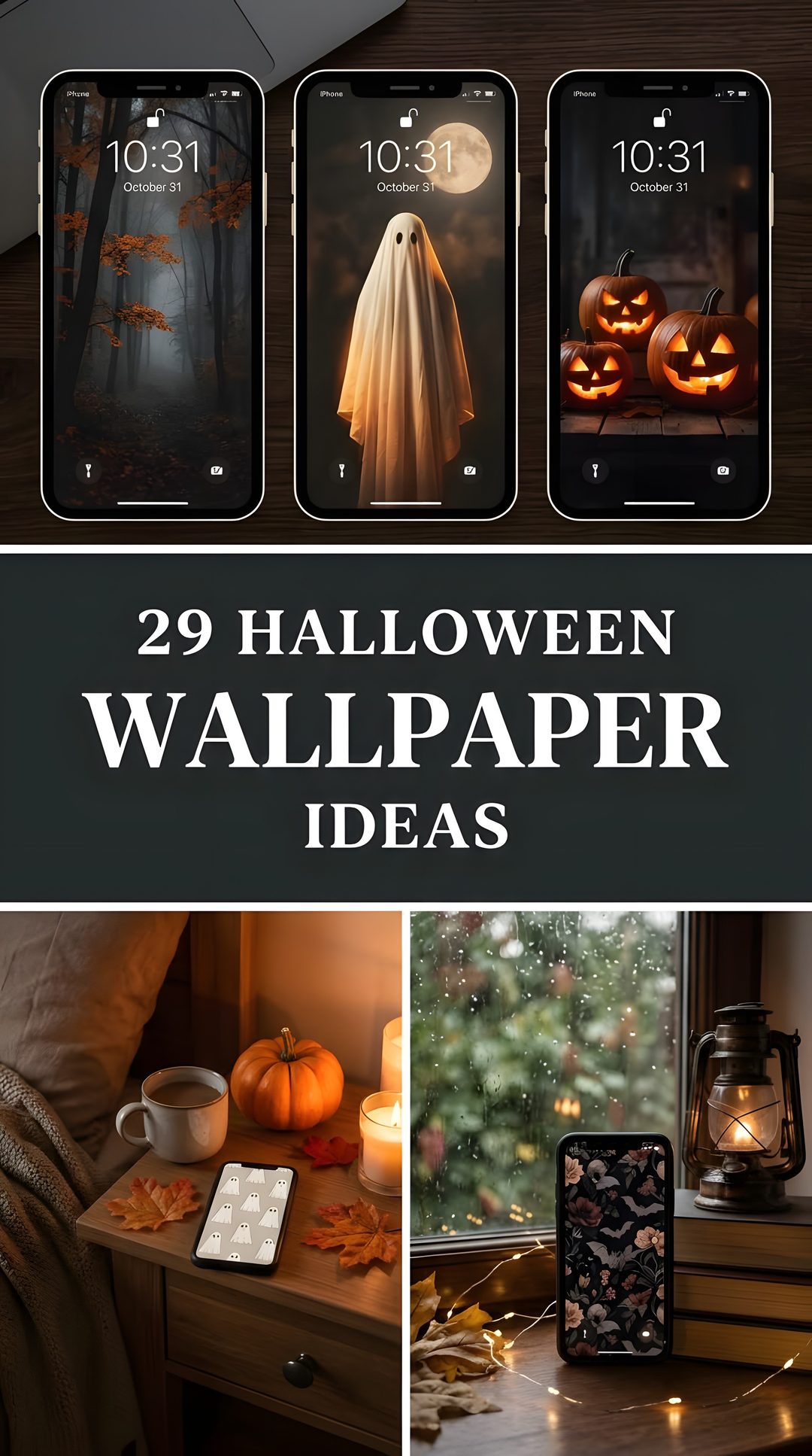 halloween wallpapers with pumpkins and candles How To Decorate With Halloween dark slate gray