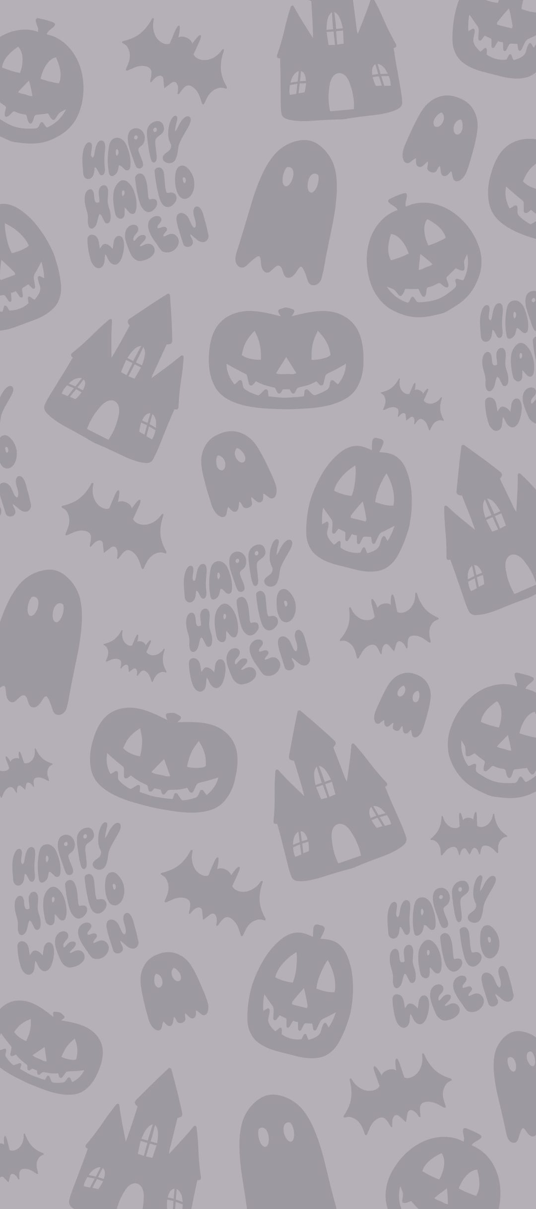 a gray and white background with lots of halloween related items Halloween Loving Llamas - Grey Stripes dark gray