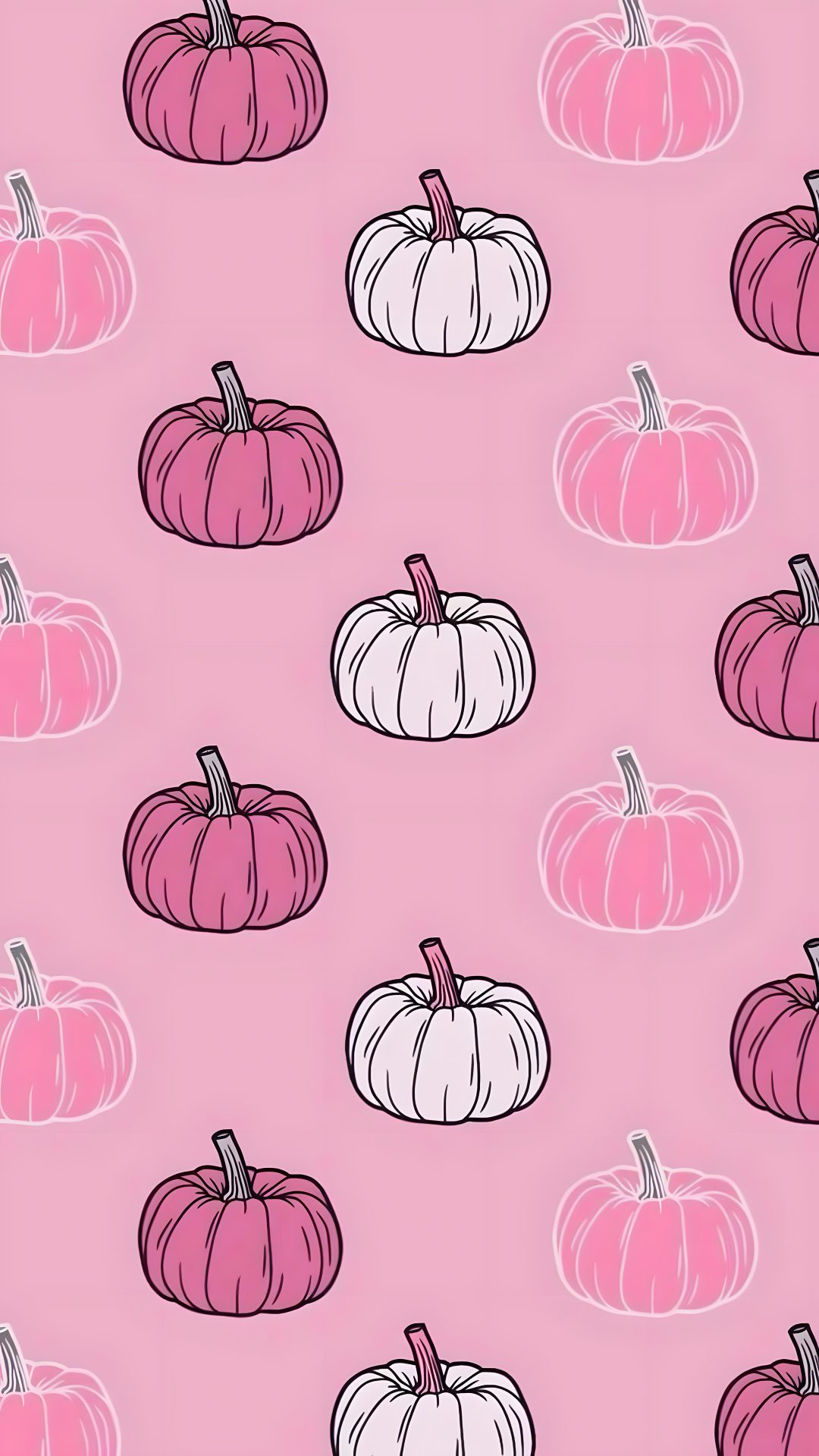 pink and white pumpkins on a pink background Pink Pumpkin Halloween light pink