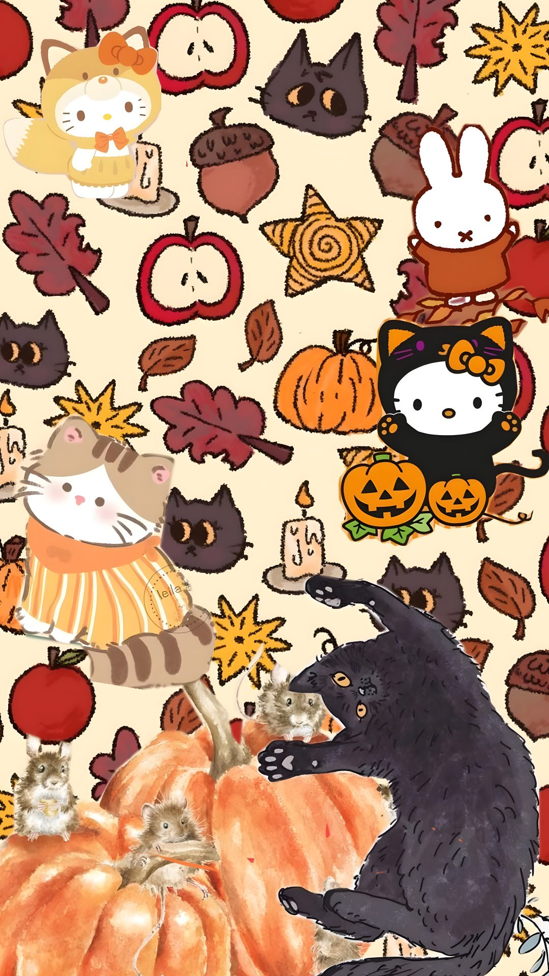 Halloween Kitty sandy brown