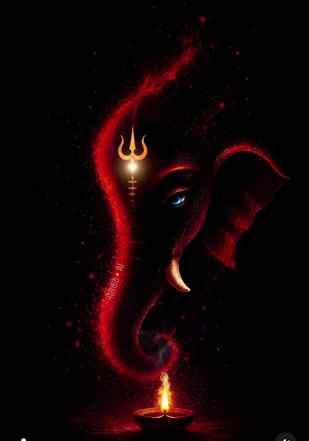 Ganesh Halloween black