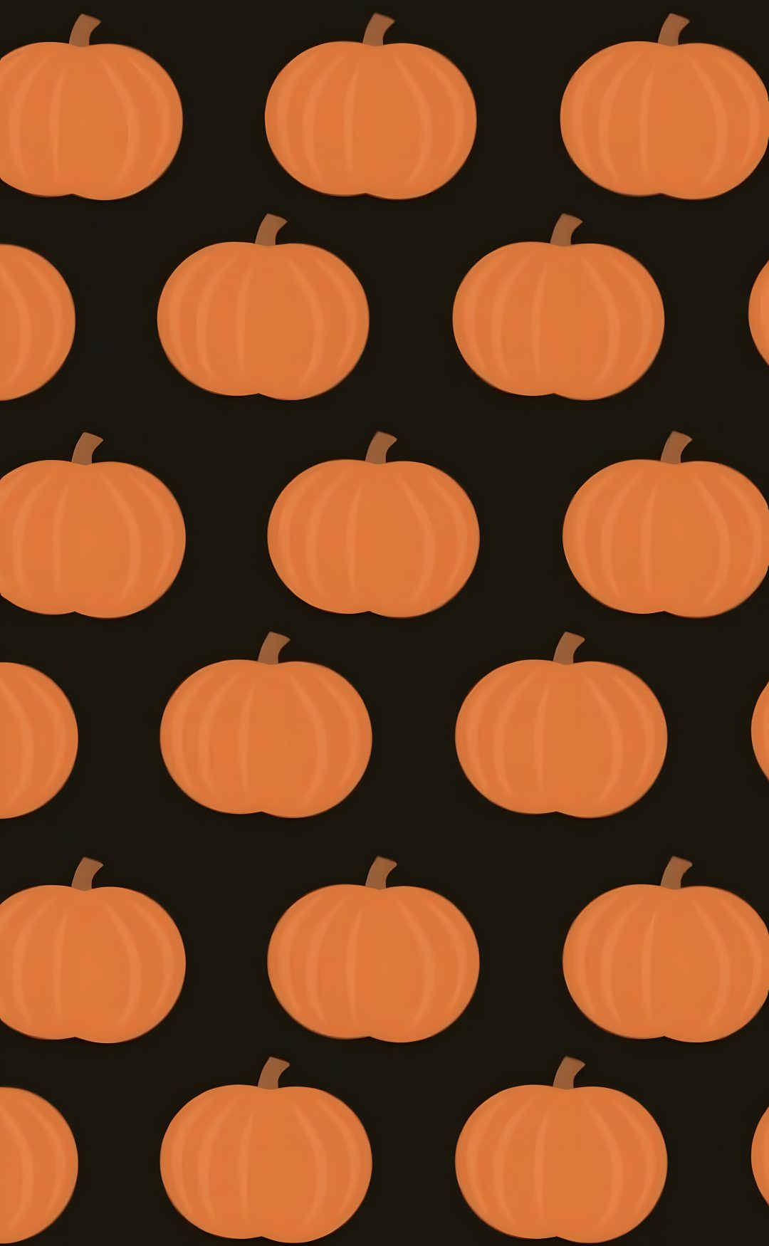 an orange pumpkin pattern on a black background Halloween Orange Pumpkin Beautiful Fall, Digital Artwork, Phone, Halloween, Canning, black