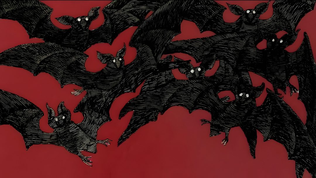 an image of bats flying in the air Halloween Vampire Background black