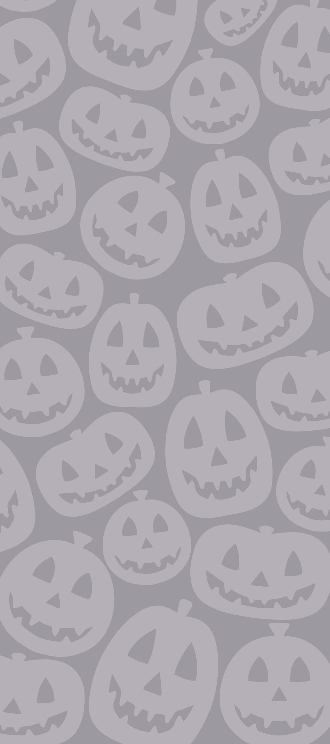 a lot of jack o lantern pumpkins on a gray background seamless wallpaper Halloween Loving Llamas - Grey Stripes dark gray
