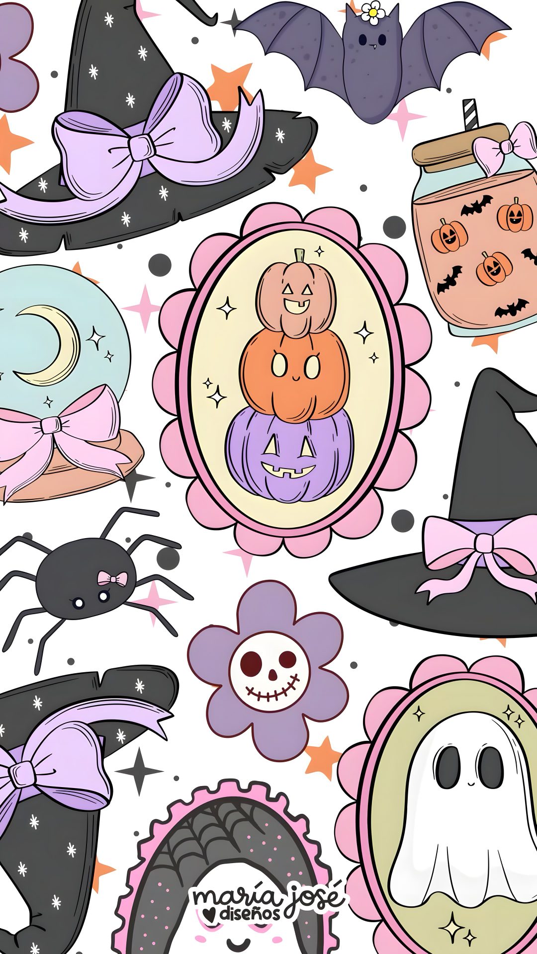 Pastel Halloween Party Black pink