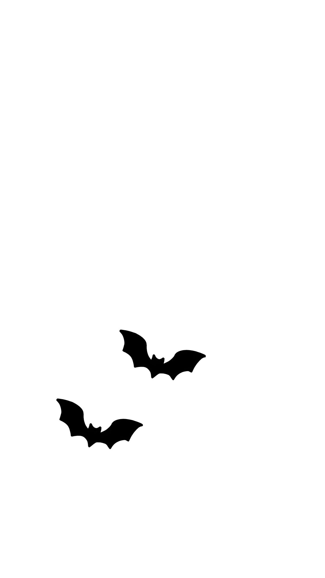 two bats flying in the sky on a white background Halloween Bats On White Halloween, Phone,
