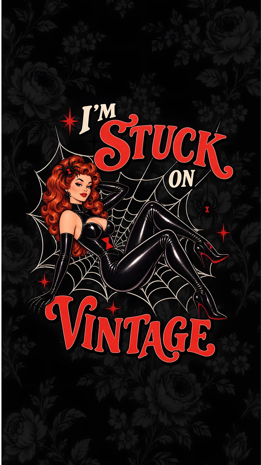 Halloween Pin Up black