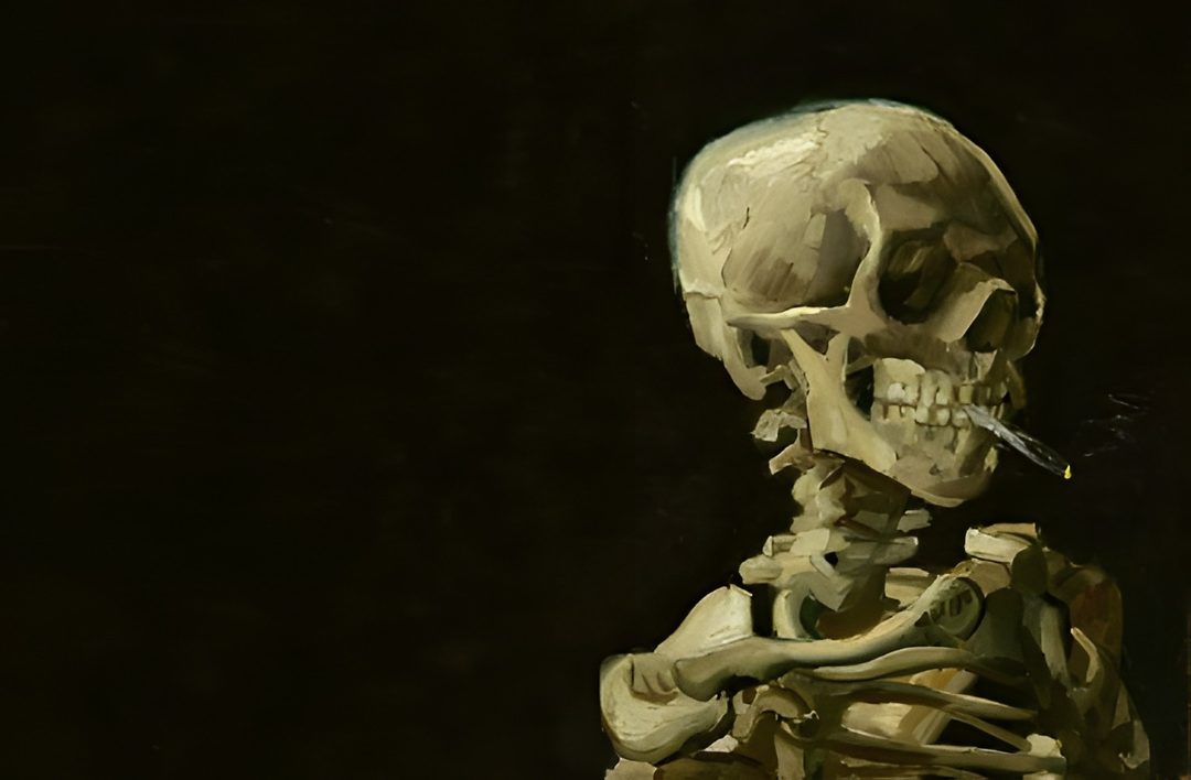 Halloween Skeleton Desktop black