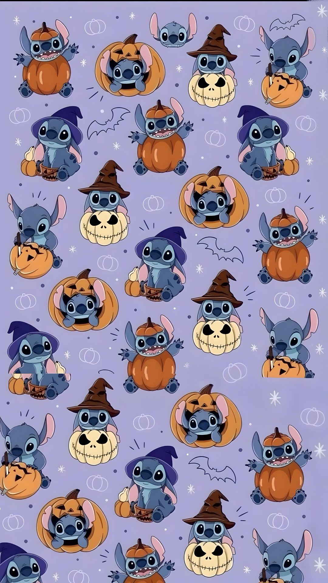 Super leuke achtergrond voor stitch fans Stitch Halloween Theme light steel blue