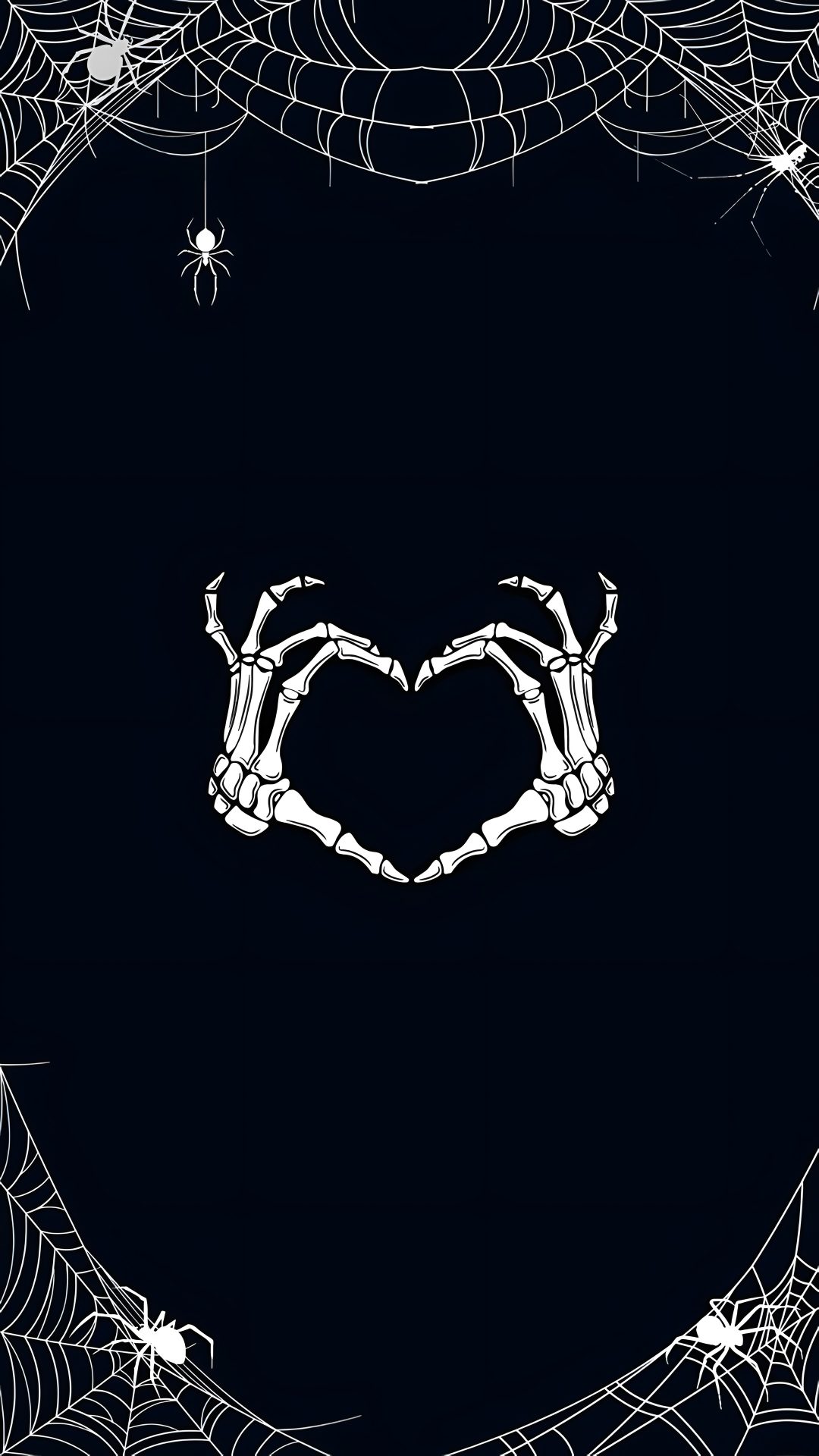 two hands in the shape of a heart with spider webs around it Cute Halloween Heart Gothic Heart, Heart, Halloween, Backgrounds, black