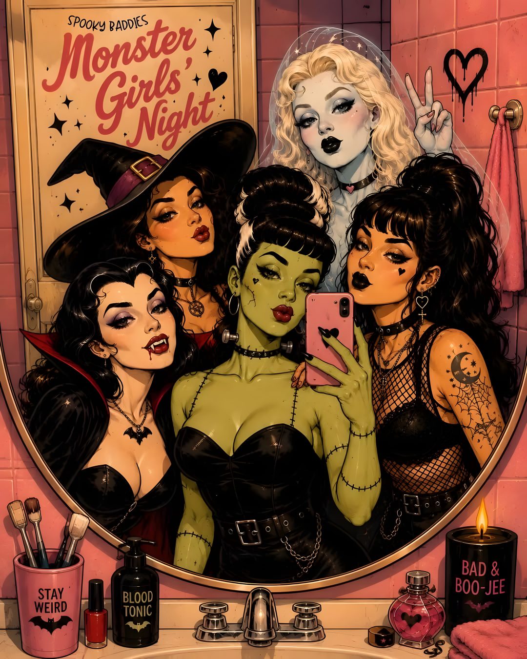 Halloween Pin Up sienna