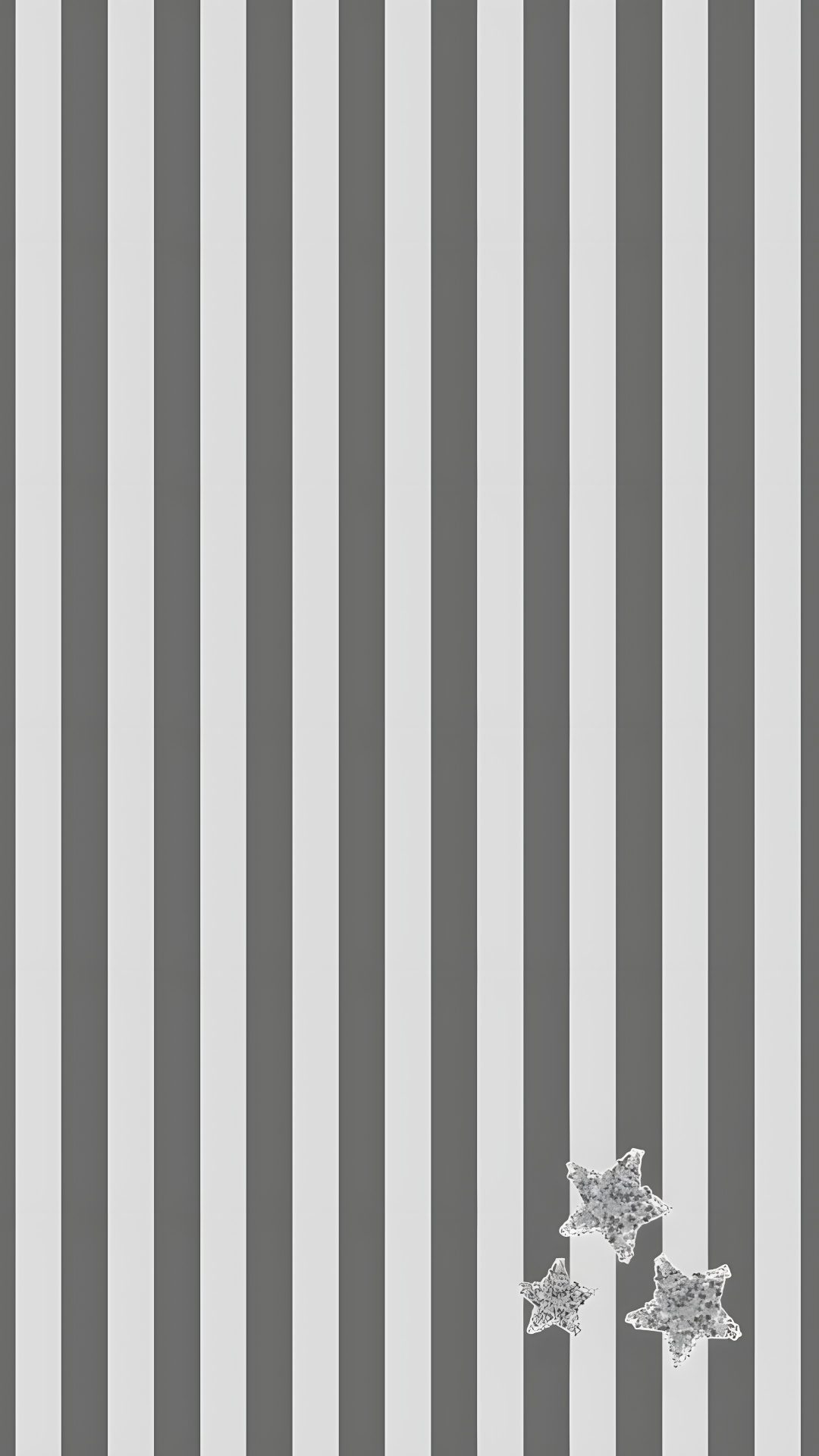 two silver stars on a gray and white striped background Halloween Loving Llamas - Grey Stripes dark gray