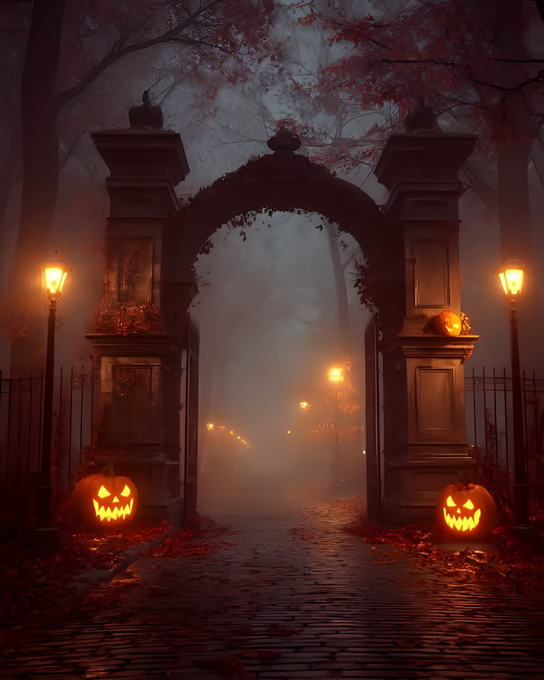 Halloween Town Gate dark slate gray