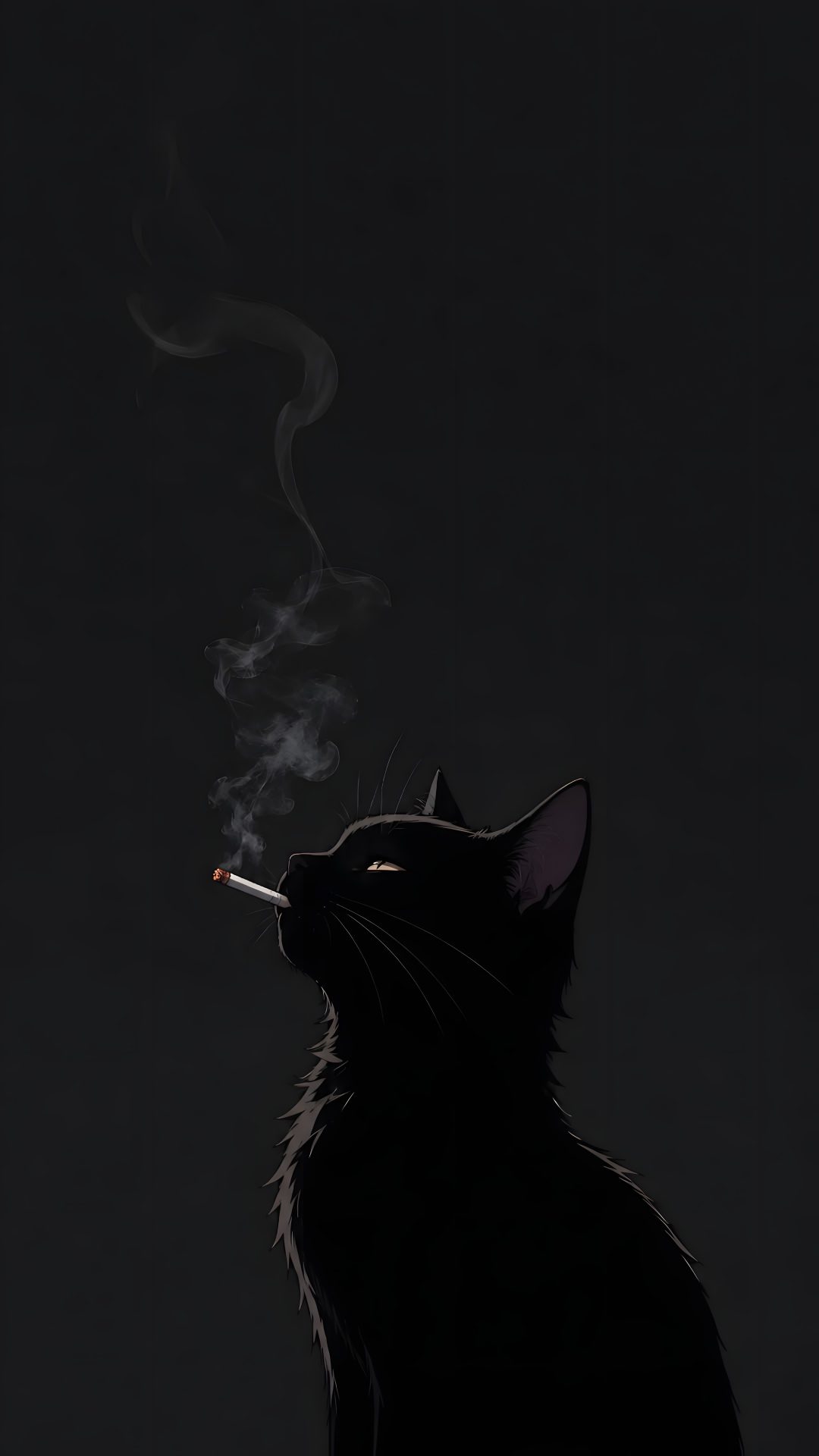 Black Cat Halloween Phone black