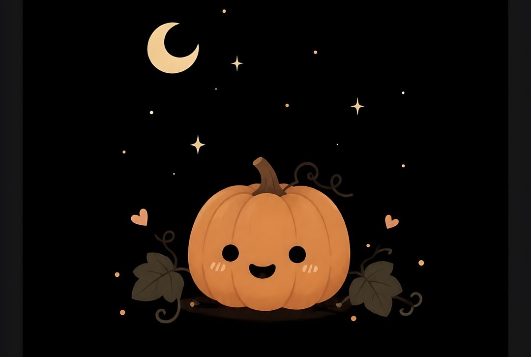 Cute Halloween Desktop black