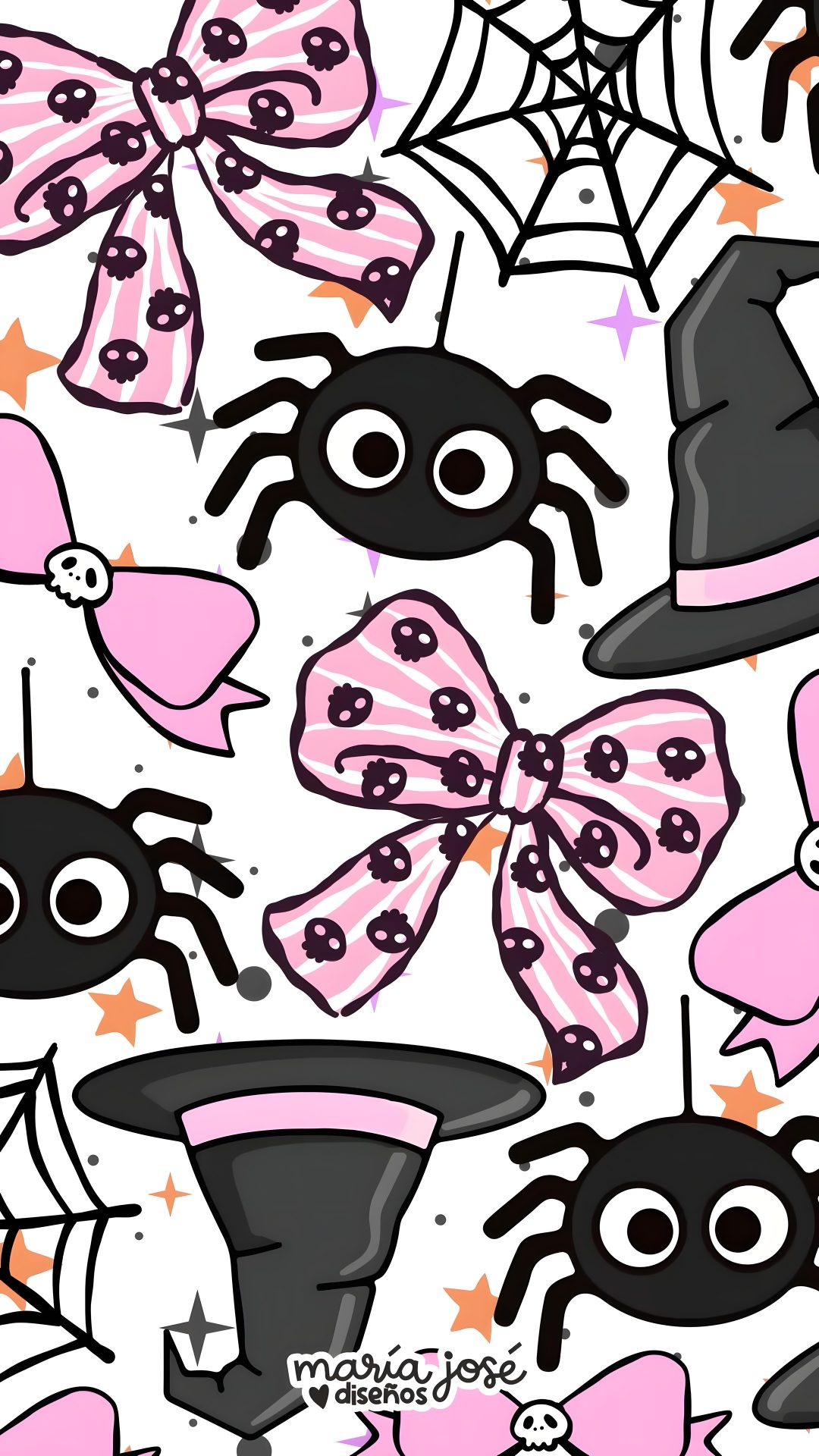 Cute Halloween Spider pink