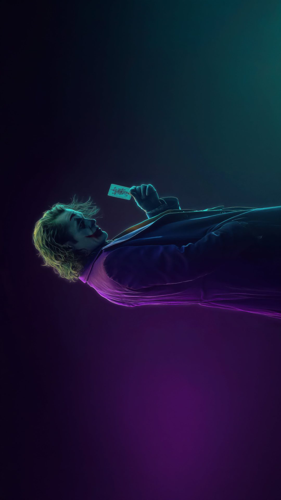 a man laying on top of a bed under a purple light with a credit card in his mouth Juvea Halloween 4k Joker For Pc, Joker Quotes, Animal Logo, Pc, Quotes, Animals, black