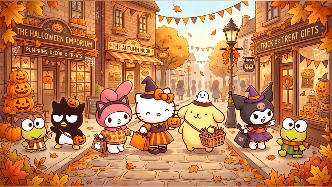 hello kitty and her friends are dressed up for halloween Sanrio Halloween Laptop peru