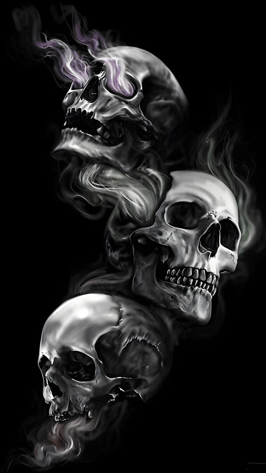 Halloween Skull Iphone black