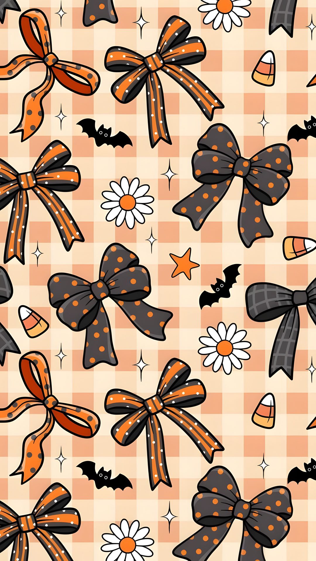 Halloween Bow burlywood
