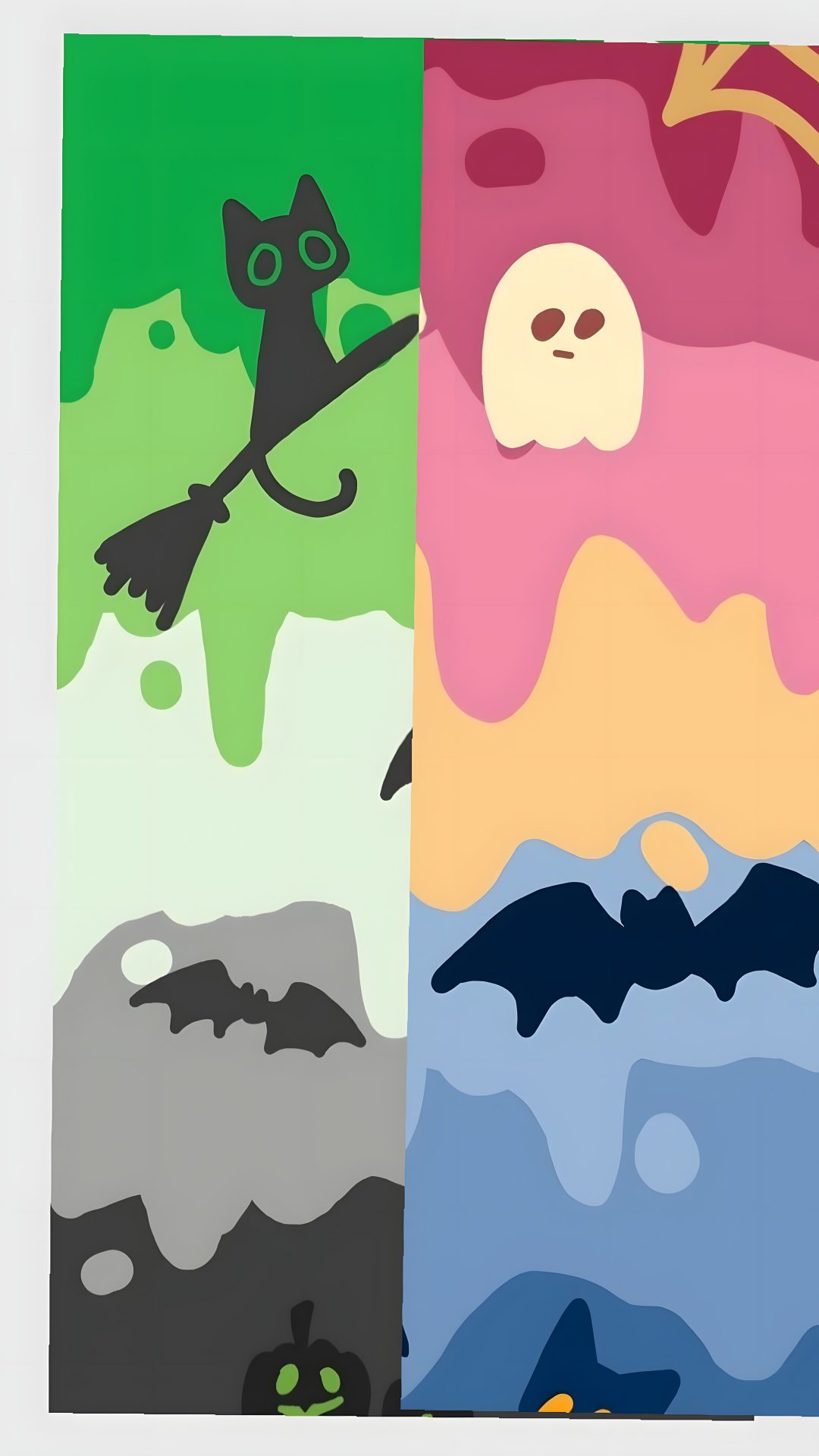 an image of a cat that is flying in the sky with bats on it's back Gay Halloween dark gray