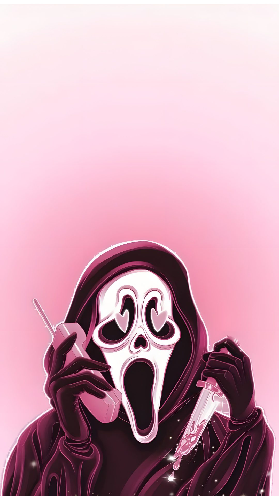 Watch Wallpaper, Ghost Faces, Halloween Wallpaper, Scream, Ipad Wallpaper, Pretty Wallpapers, Art Wallpaper, Phone Wallpaper, Ghost Pink Halloween Ghostface Watch, Ghost Faces, Halloween, Scream, Ipad, Pretty,