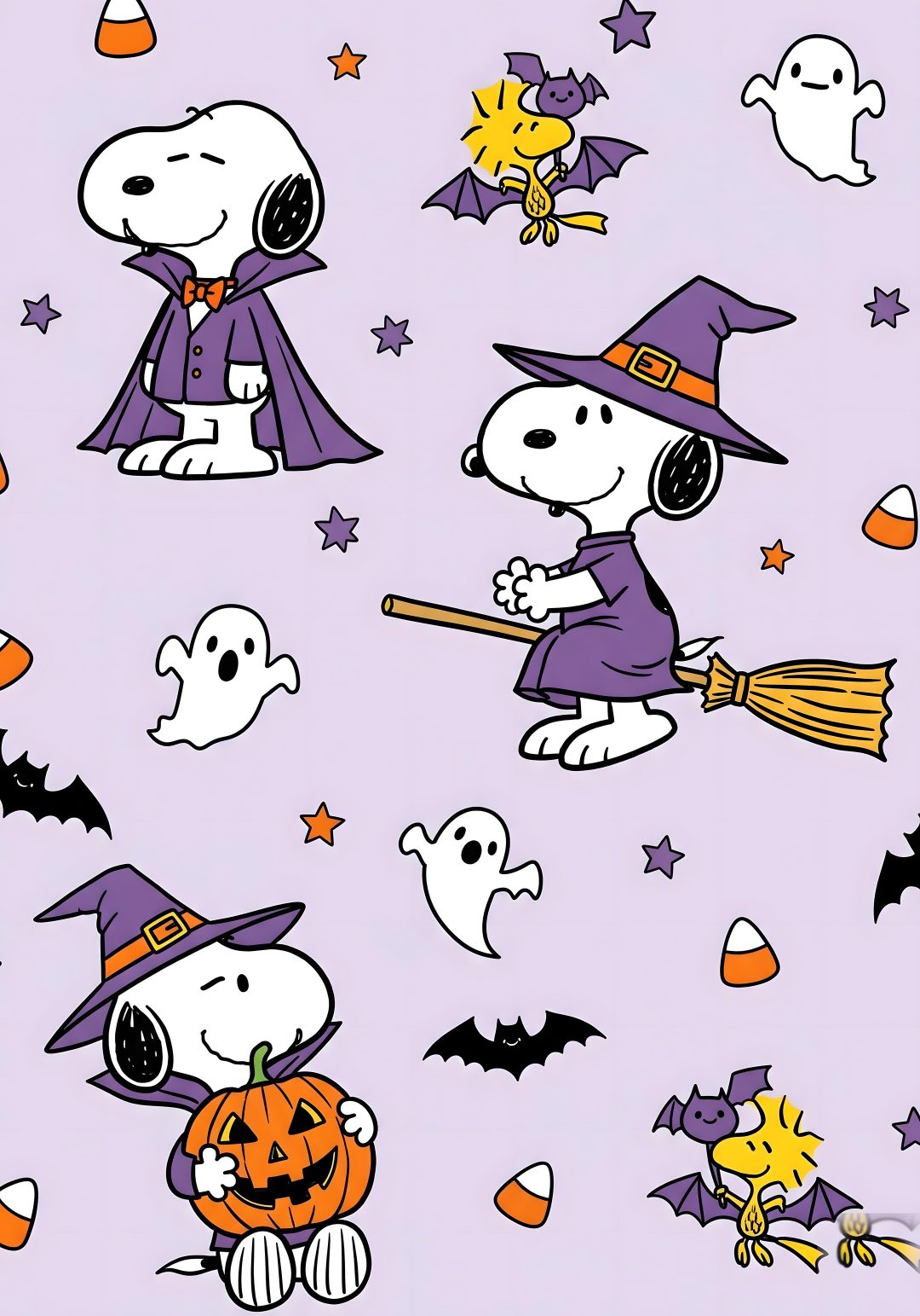 snoop and his friends are dressed up as witches, bats, and pumpkins for halloween Halloween Snoopy gainsboro