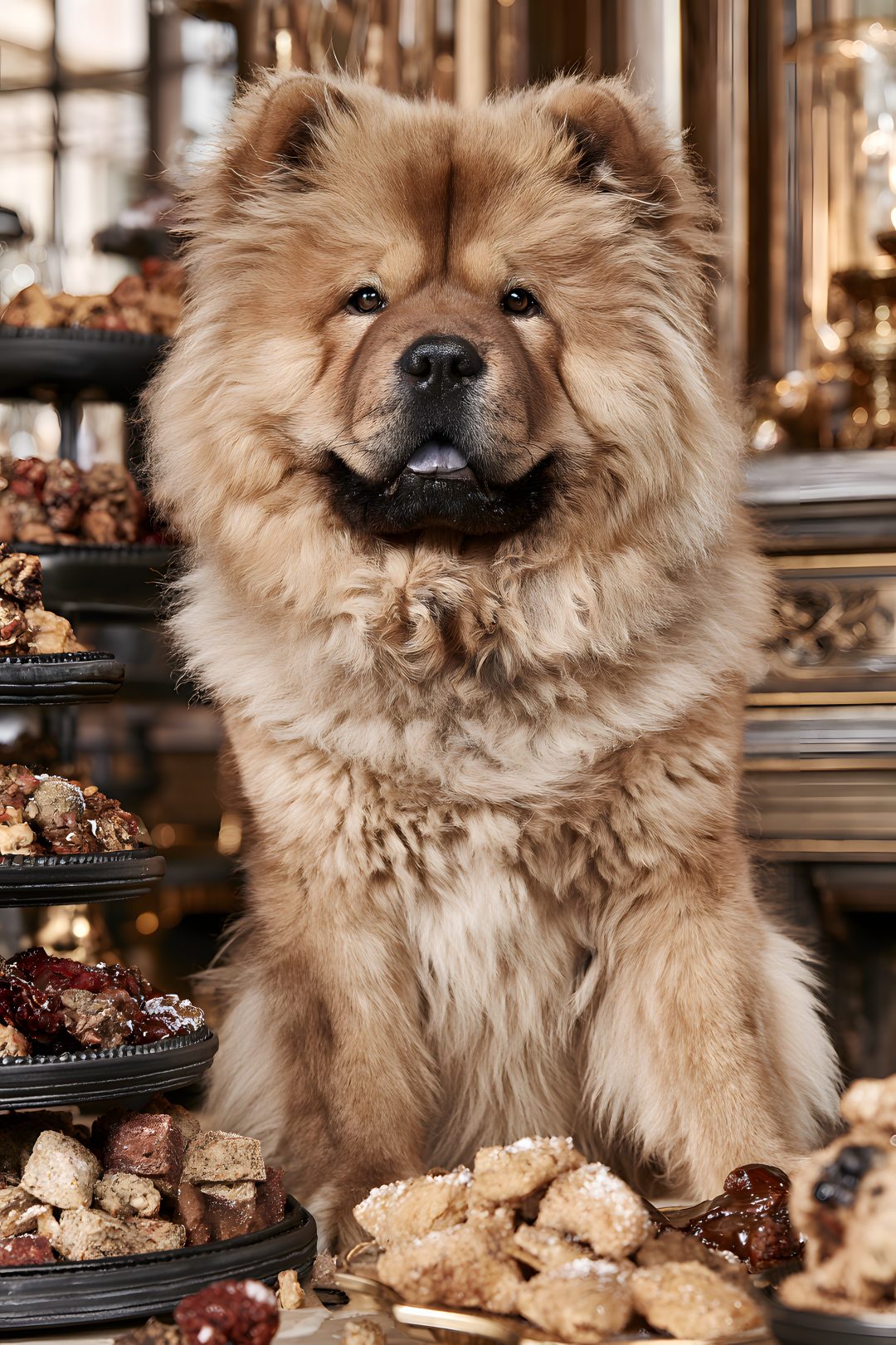 Halloweencore. Chow Chow. Halloween Decor. Halloween decor. Fall decor. Fall flowers. Halloween Chow Chow gray