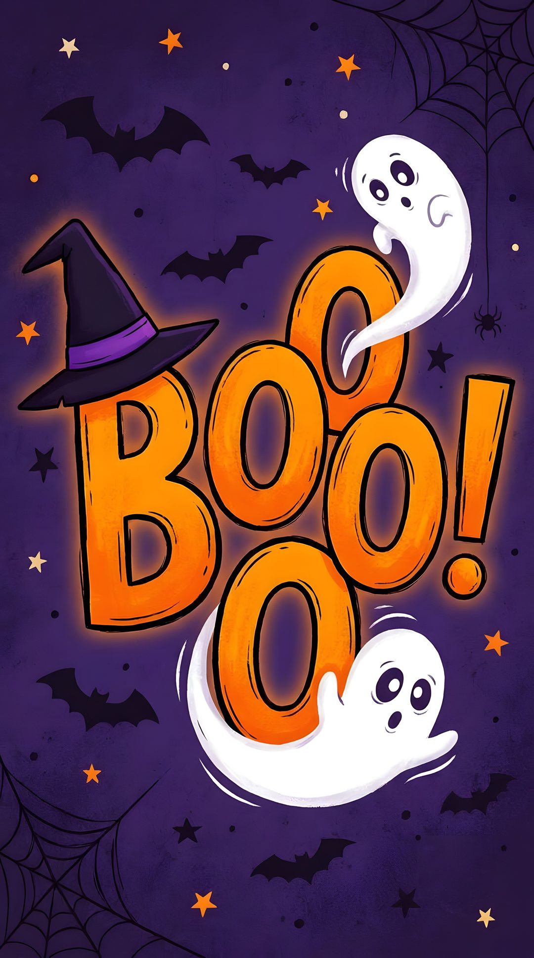 halloween poster with ghost and pumpkins in the background that says boo o'clock Halloween Liquid Boo Printable And dark slate gray