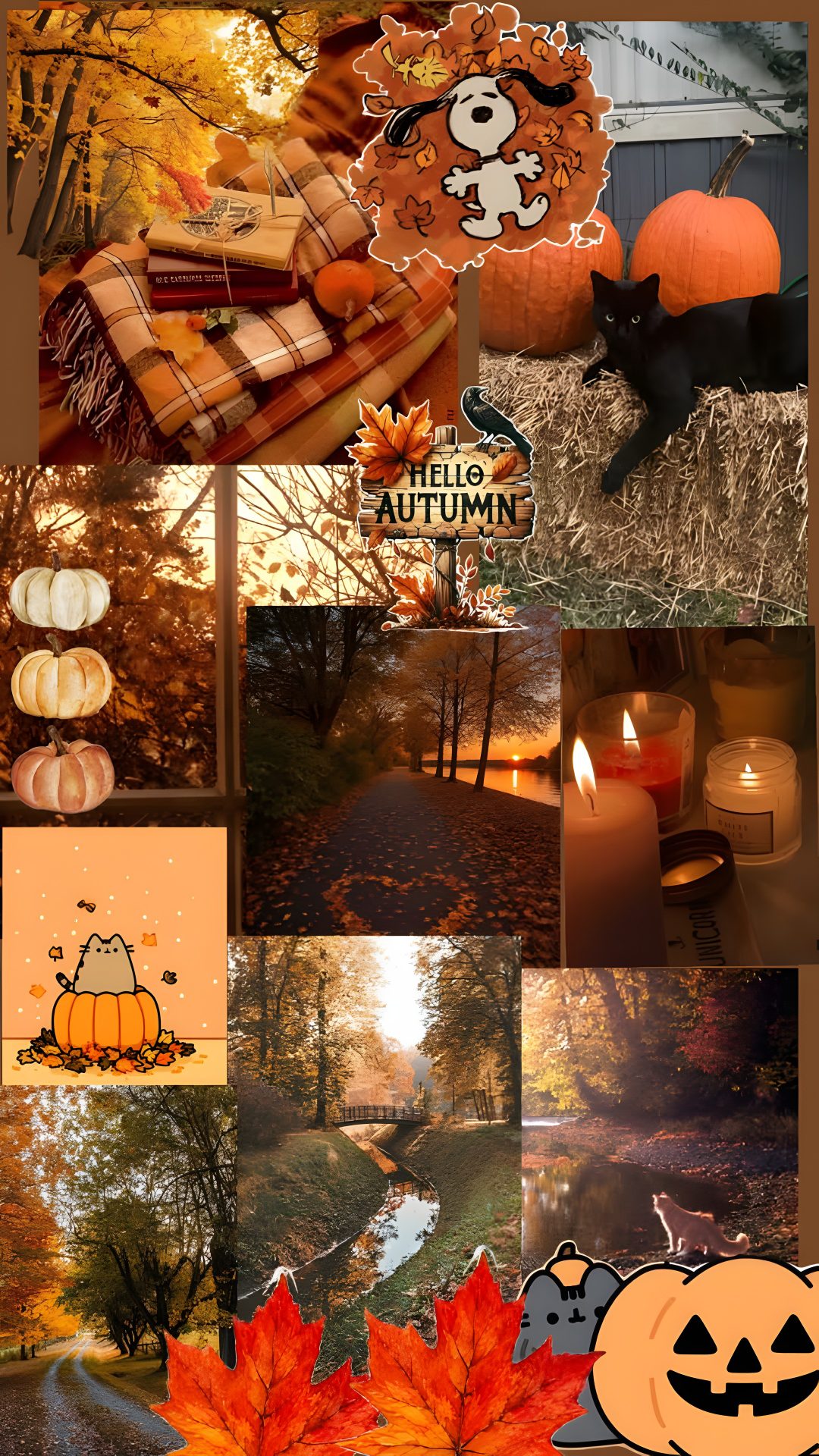 Autumn And Halloween saddle brown