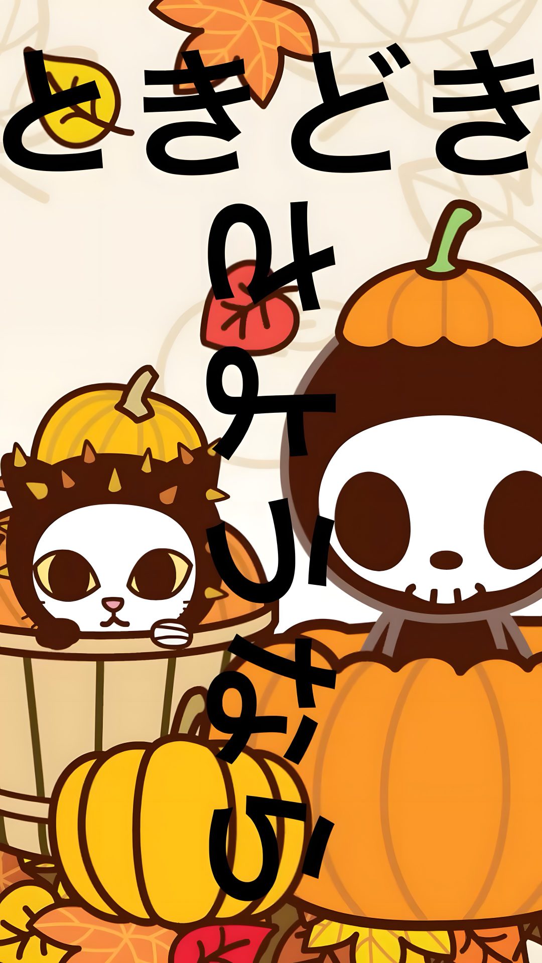 an image of a cartoon character with pumpkins Tokidoki Halloween goldenrod
