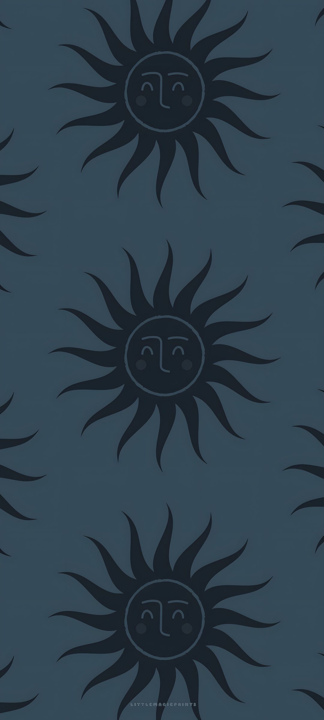 an image of the sun with faces on it's back and face in the middle Halloween Sun Pattern Watch, Apple Watch, Cute Pattern, Phone, Pattern, dark slate gray