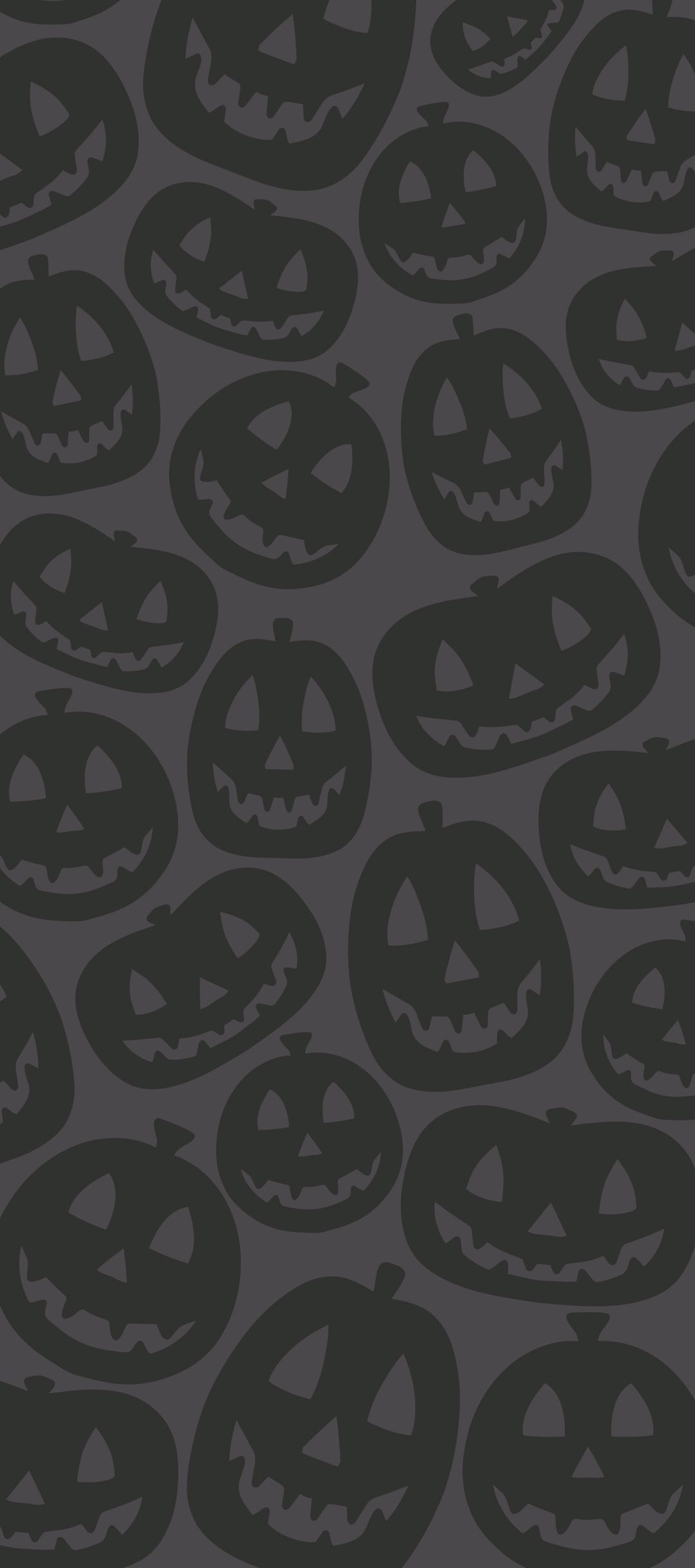 a lot of jack o lantern pumpkins that are black and gray with faces on them Halloween Pumpkin Pattern dark slate gray