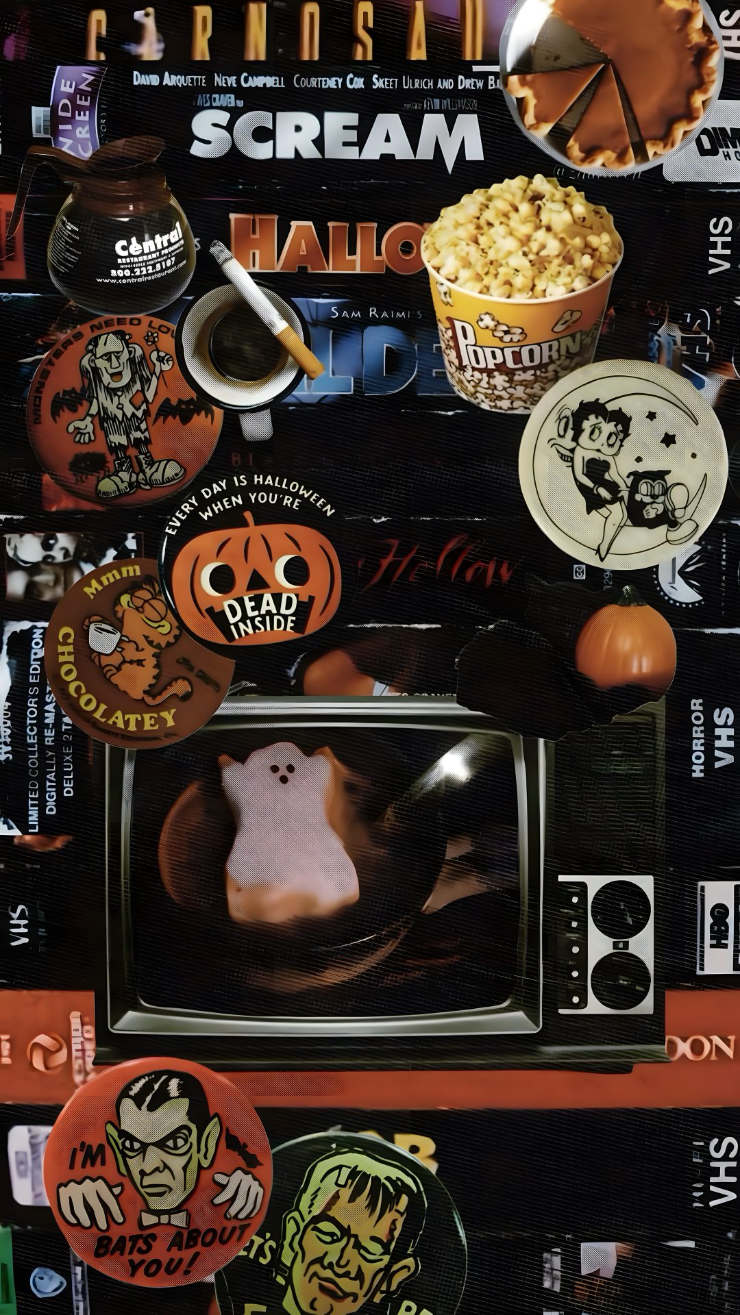 an advertisement for the scream halloween movie Halloween Movies Aesthetic black