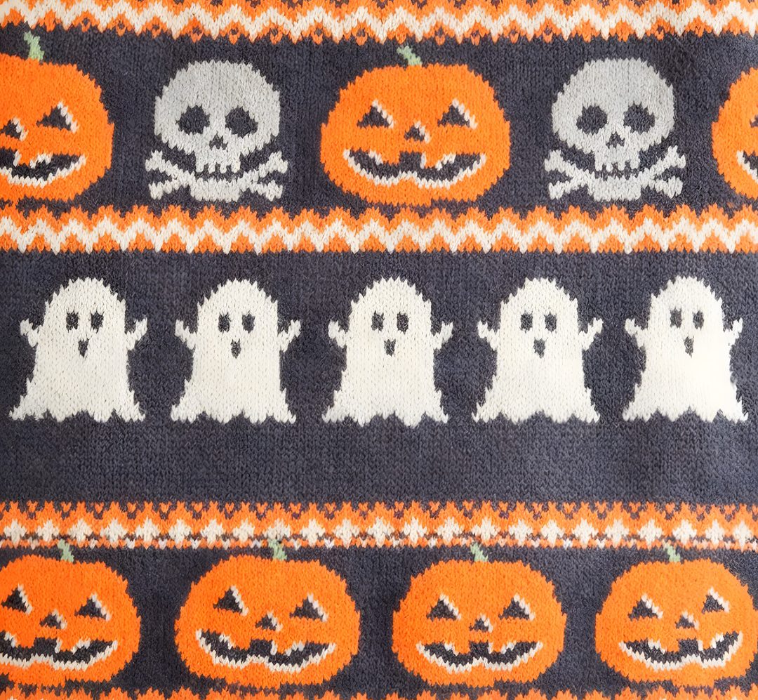 Halloween Fair Isle indian red