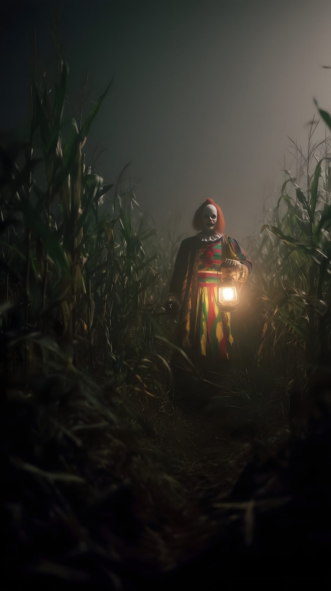 a person riding on the back of a motorcycle through tall grass Horror Halloween Iphone With A Person black