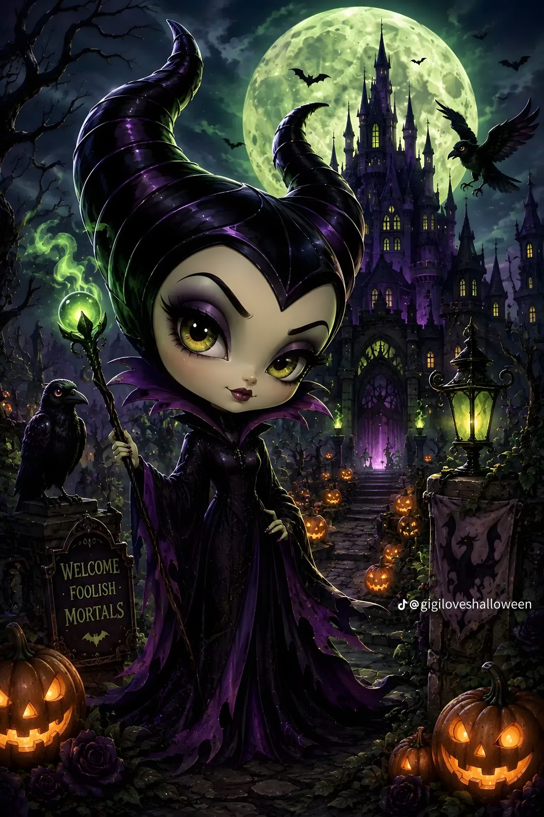 Maleficent Halloween black