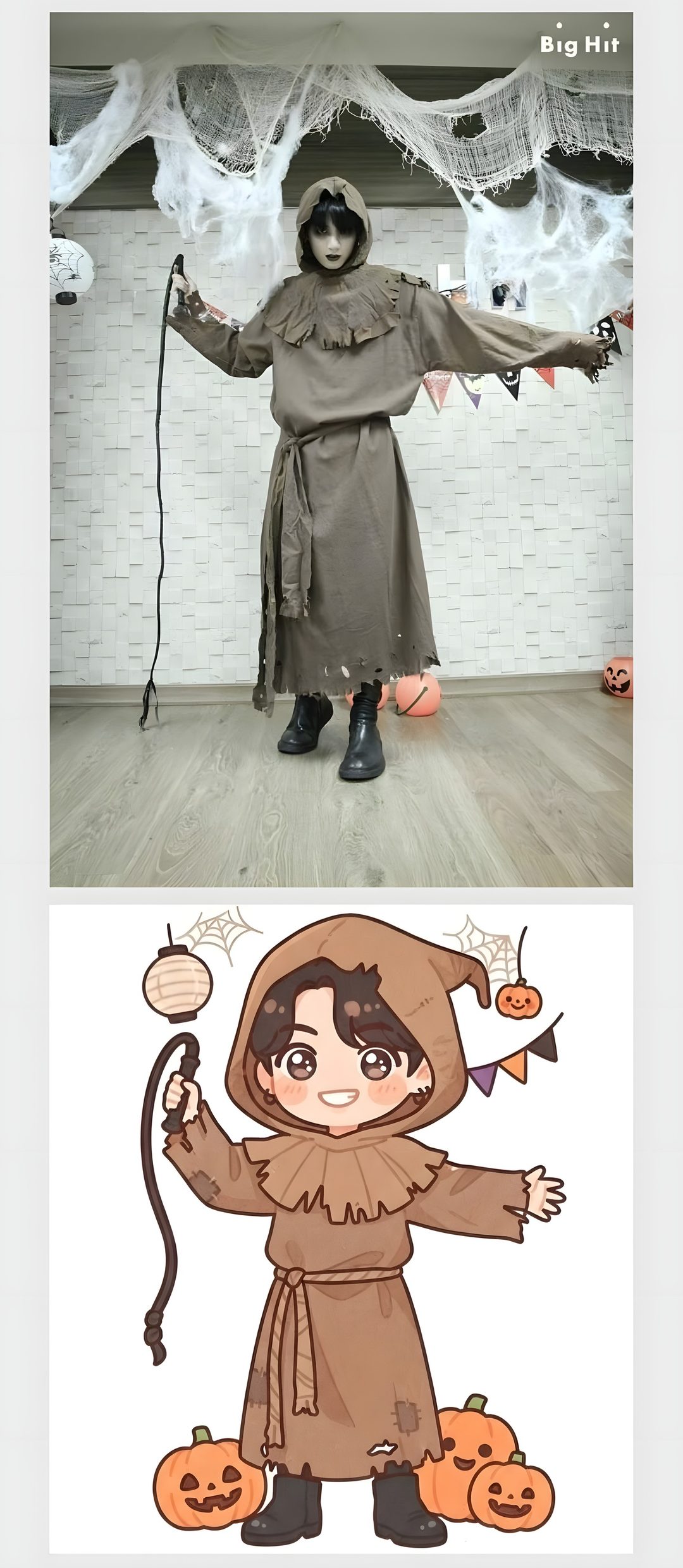 Jungkook Halloween light gray