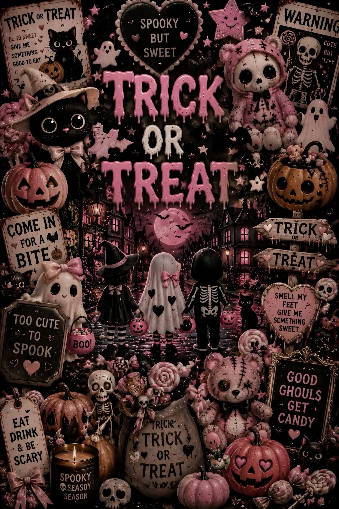 Creepy Cute Halloween dark slate gray