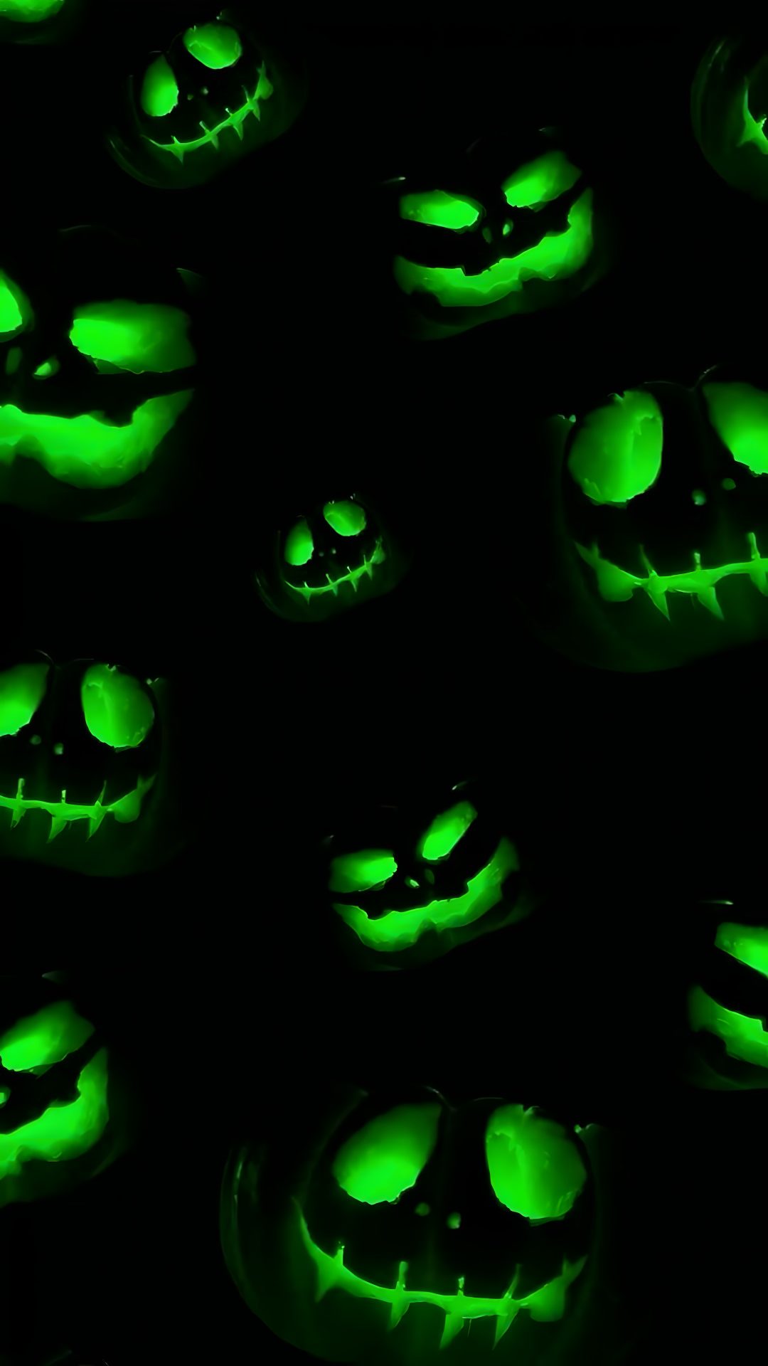 glowing jack o lantern pumpkins glow green in the dark, as if for halloween Green Halloween Neon Green, Cool, Backgrounds, Glow In The Dark, Ghost, Halloween, black