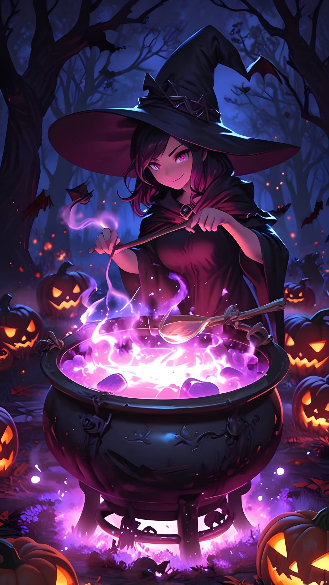 Halloween Witch Cauldron dark slate gray