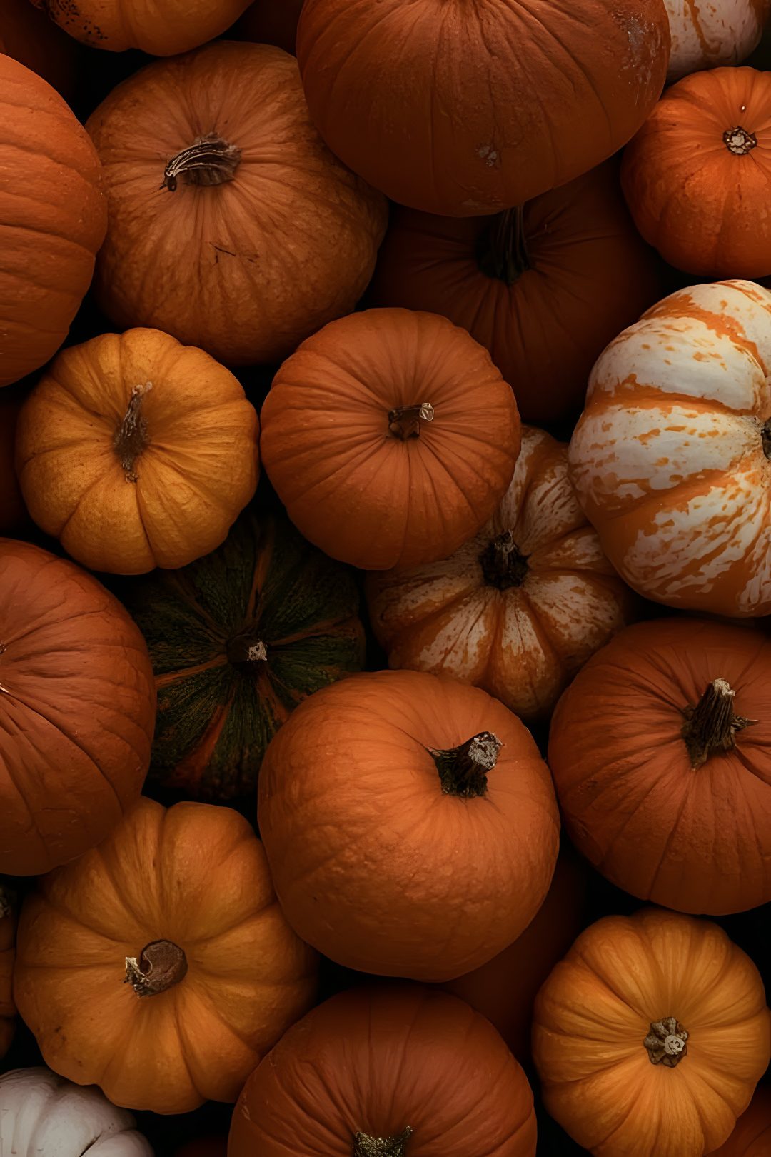 a pile of pumpkins sitting next to each other Fall/autumn Halloween Pumpkin Aesthetic saddle brown