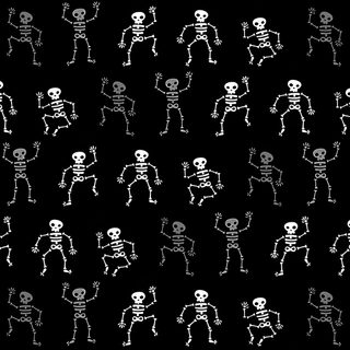 a black and white pattern with skeletons on it Halloween Skeletons Skeleton Background, Spooky Pattern, Spooky Skeletons, Cute Skeleton, Small Skull, black