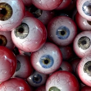 many red and white eyeballs are shown in this close up photo with the eyes visible Halloween Eyeballs Red-01 Photos Of Eyeballs, Monster Eye Art, Spooky Eyeball, Halloween Eye, dim gray