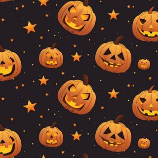 halloween pumpkins and stars on a black background Halloween Pumpkins And Stars Scattered Halloween Star Pattern Background, Jack O Lantern Background, Halloween Jack O Lantern Background, black