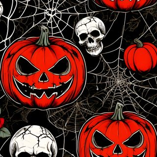 halloween pumpkins with skulls and roses on a black background seamless wallpaper pattern Halloween Pumpkins Non Traditional Spooky Halloween Pictures, Happy Halloween Pictures, Trippy Iphone, black