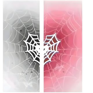 two pictures with spider webs on them and one is red, the other white Matching Halloween For Best Friends Sister, Friendship, Best Friend, Bff Matching, Diy Drawing Books, white
