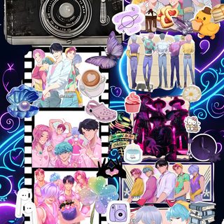 an image of some anime characters on a black background Saja Boys Halloween Demon Hunter, Boys, gray
