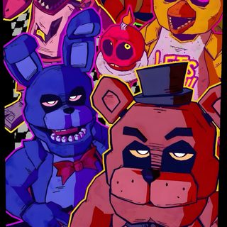 five nights at teddy's poster with cartoon characters in the background and text that reads five nights at teddy's Fnaf Halloween Fnaf 2 Poster, Fnaf Game Posters, Fnaf 5 Poster, Fnaf Poster Foxy, Fnaf Poster Ideas, purple