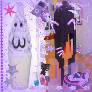 an image of a cupcake with decorations on it and other items around the cake Halloween Aphmau Aphmau Pierce, Aphmau, Aphmau Aesthetic, Mystreet Aphmau, Aphmau Iphone, Aphmau Pfp, plum